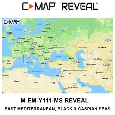 C-Map Reveal | Навигационна карта Източно Средиземно, Черно и Каспийско морета